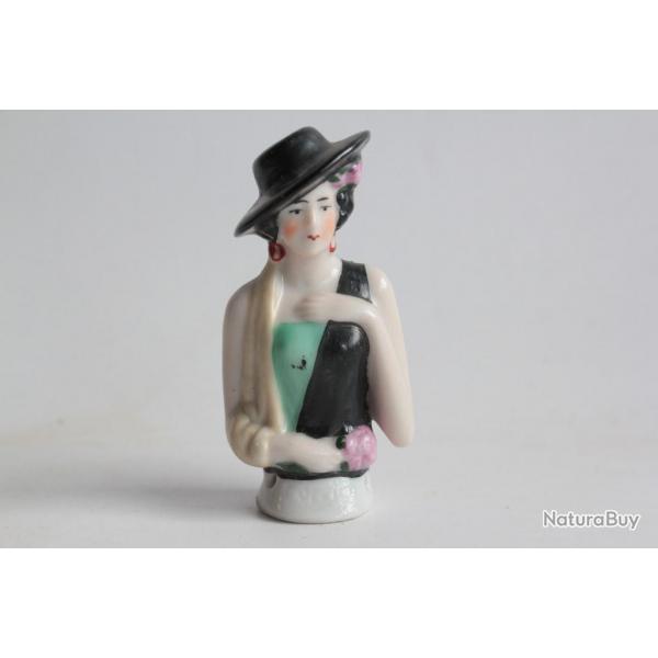 Demi figurine porcelaine Femme Art Dco