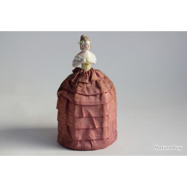 Demi figurine porcelaine Femme lgante abat-jour