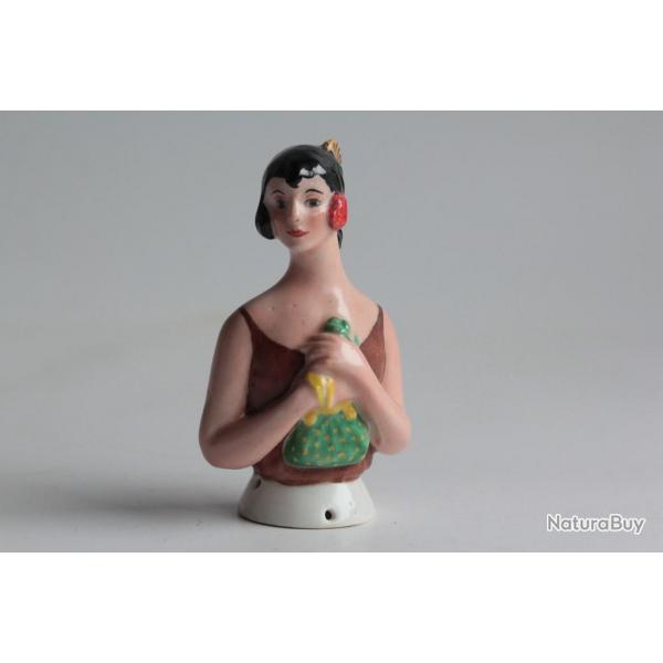 Demi figurine porcelaine Femme Art dco