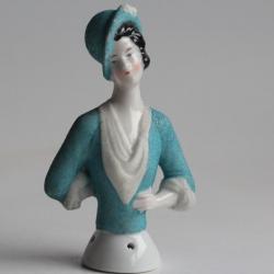 Demi figurine porcelaine Garçonne Art déco