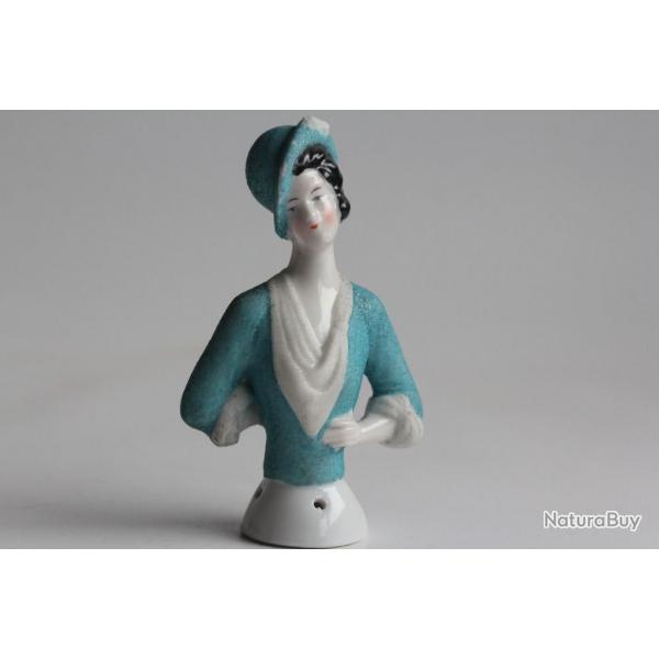 Demi figurine porcelaine Garonne Art dco