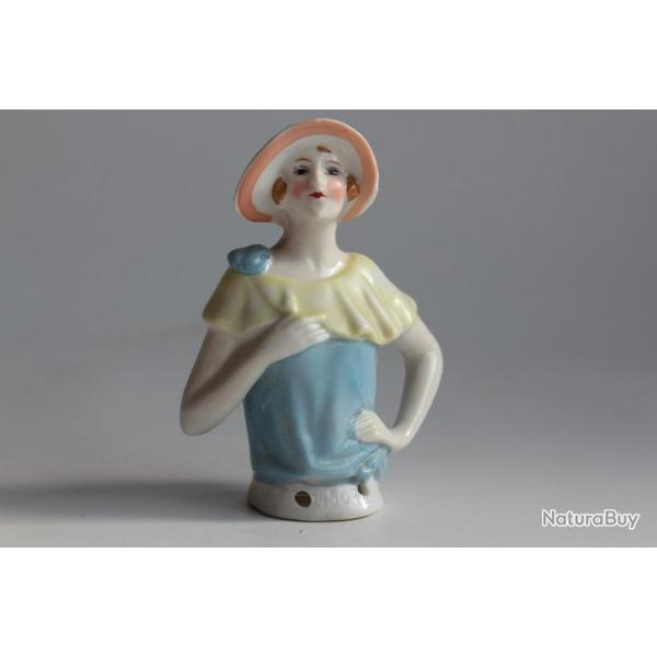 Demi figurine porcelaine Garonne Art dco