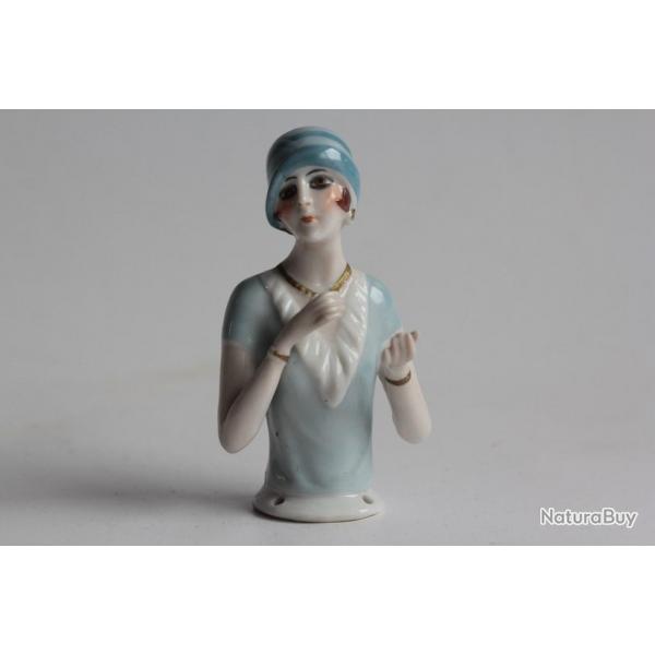 Demi figurine porcelaine Femme Garonne Art dco