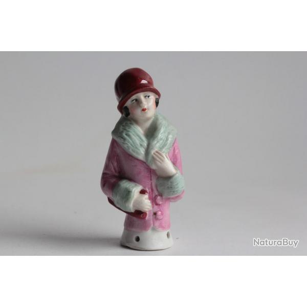 Demi figurine porcelaine Femme Garonne Art dco