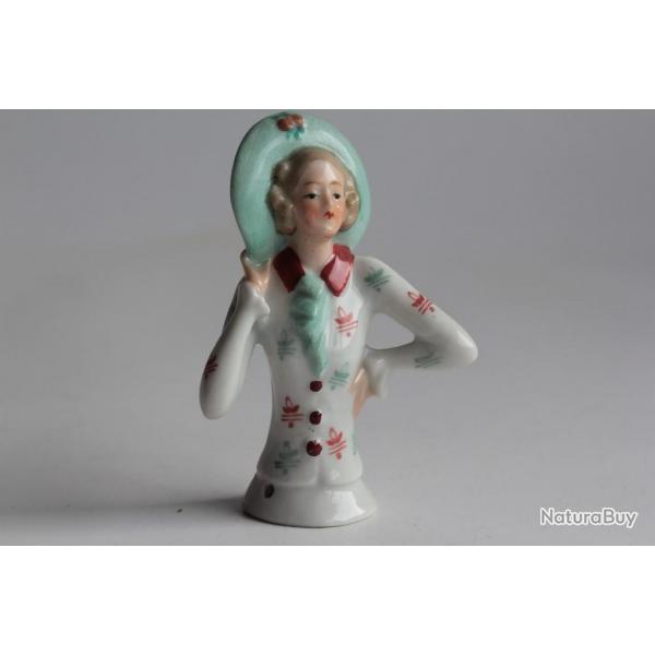 Demi figurine porcelaine Femme Art dco