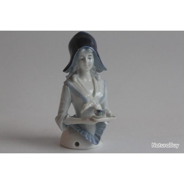 Demi figurine porcelaine bleue Chocolatire Galluba & Hofmann