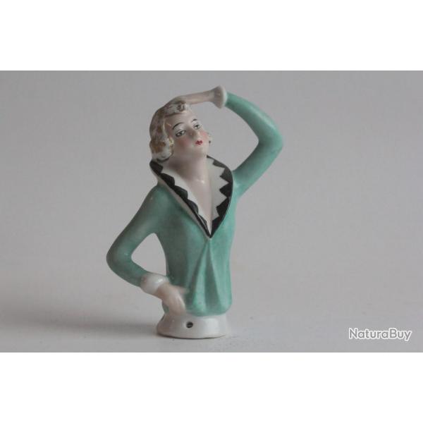 Demi figurine porcelaine Femme Art dco