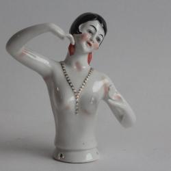 Demi figurine porcelaine Danseuse Art déco