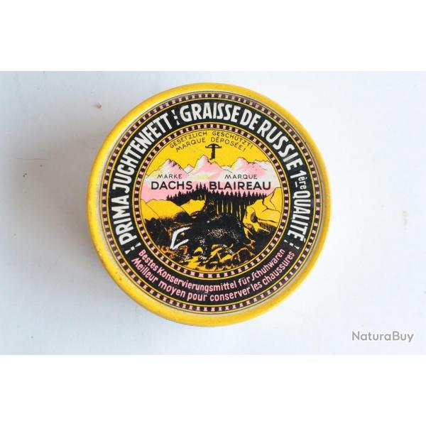 Ancienne bote tle Graisse de Russie Dachs Blaireau