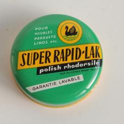 Ancienne boîte échantillon Encaustique Super Rapid-Lak