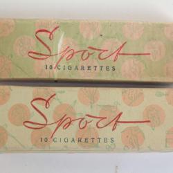 2 Boites à cigarettes carton Sport