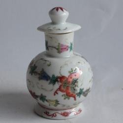 Flacon à parfum porcelaine Papillons Chine