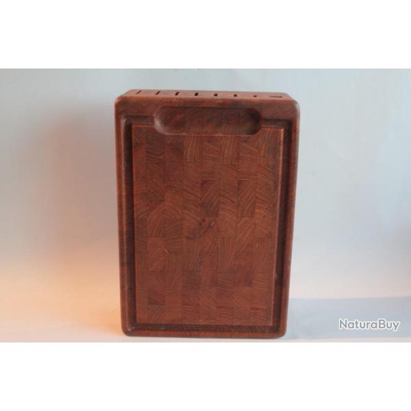 Planche  dcouper Range couteaux design Bois Nissen Danemark