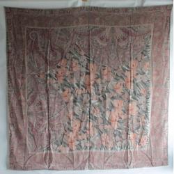 Grand foulard carré soie Vidivi Italie