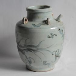 Jarre verseuse céramique Dragon bleu cobalt Chine Vietnam