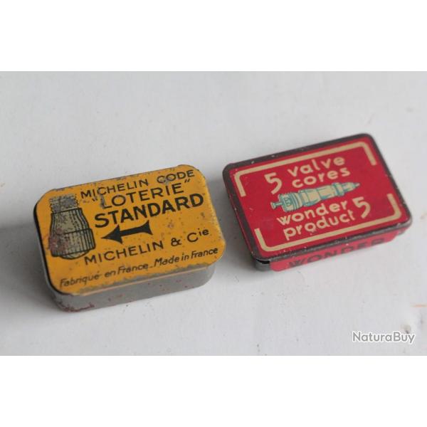 Ancienne botes publicitaire valve automobile