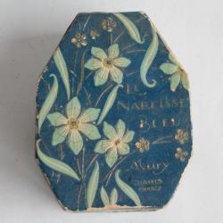 Ancienne boîte publicitaire Talc Narcisse Bleu Mury