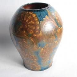 Vase terre vernissée René NICOLE Poterie Savoyarde