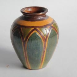 Vase terre vernissée René NICOLE Poterie Savoyarde