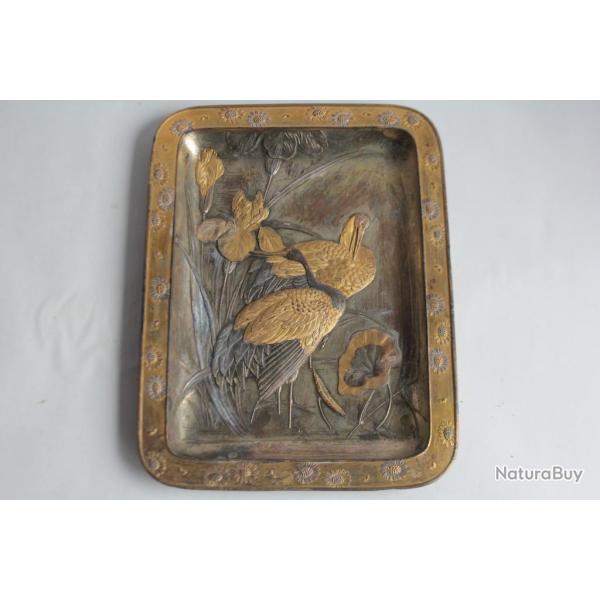 Plat rgule Grues Fleurs Poisson Japon