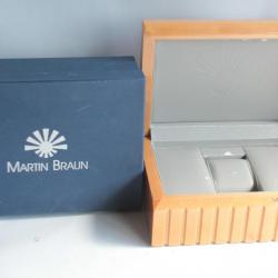 Martin Braun Écrin montre bois laqué