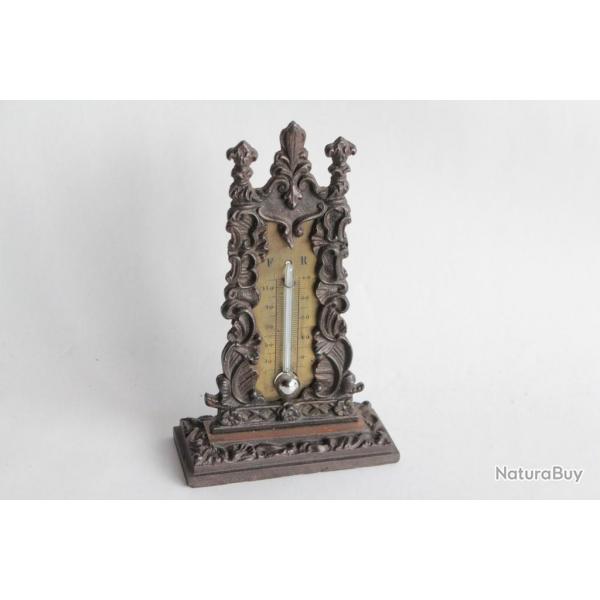 Thermomtre bronze XIXe sicle
