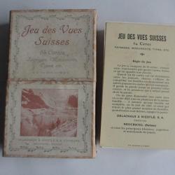 Jeu des Vues Suisses 64 cartes Paysages Monuments Types