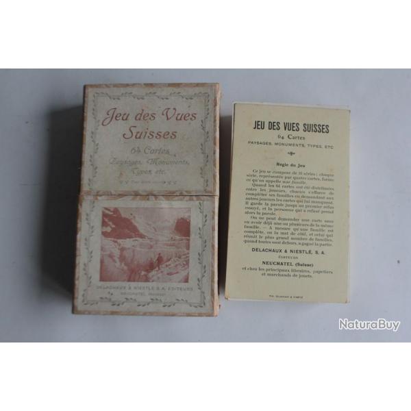 Jeu des Vues Suisses 64 cartes Paysages Monuments Types