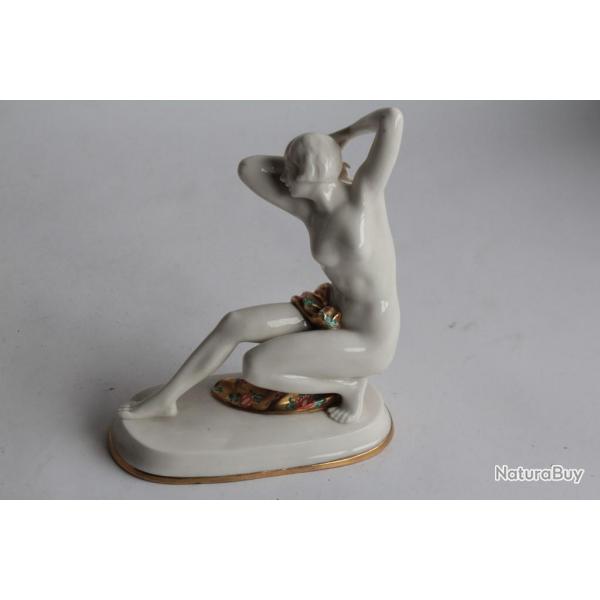 Femme nue porcelaine Allemagne Art dco