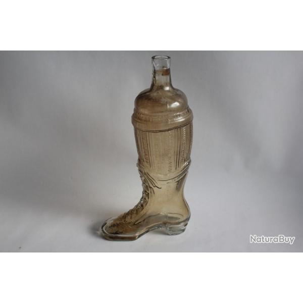 Ancienne Bouteille verre bottine lace
