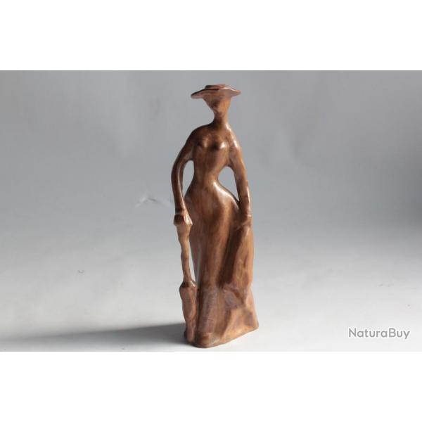 Femme au parapluie Victor de Nalda porcelaine Espagne