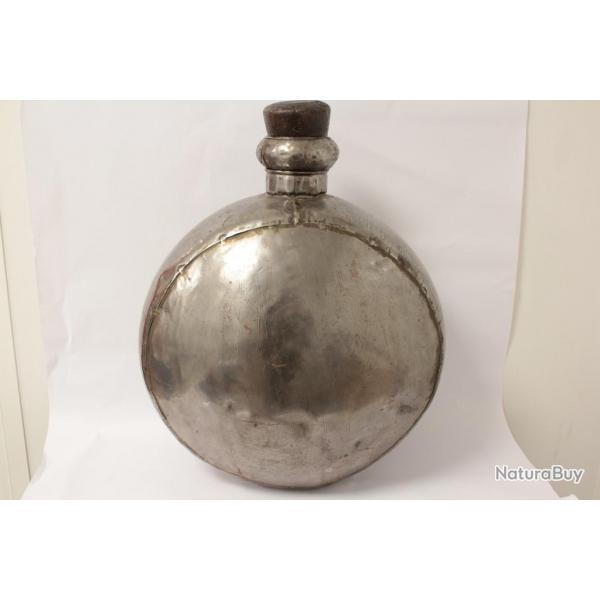 Ancienne Grande gourde mtal Rajasthan Inde