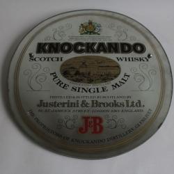 Plaque publicitaire miroir Whisky Knockando / JB 1970