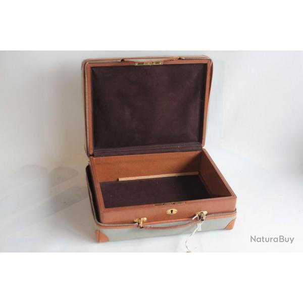 Coffret  bijoux de voyage cuir Fleurs de lys
