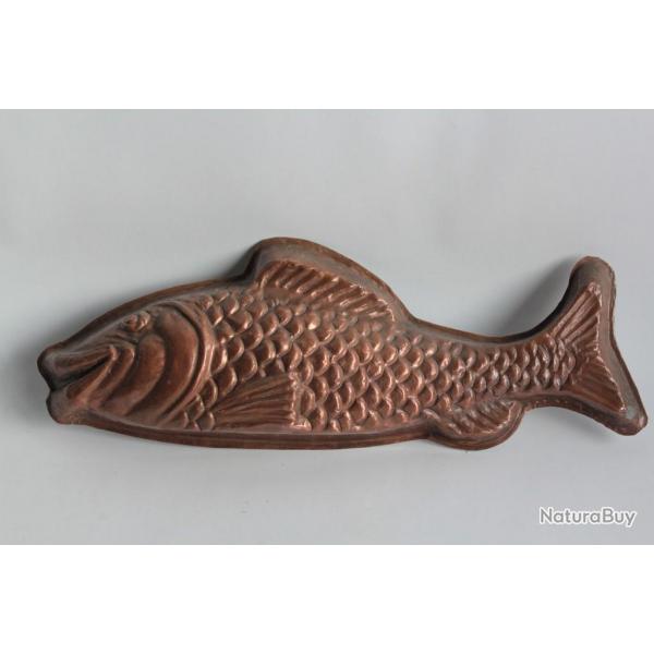 Ancien Moule cuivre Poisson