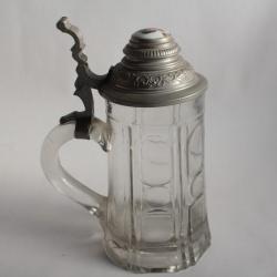 Chope à bière allemande peinture miniature portrait