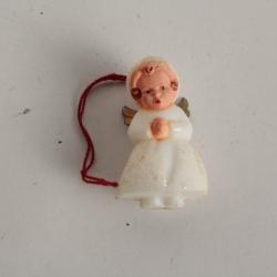 Ancienne Décoration Noël Ange Christmas Ornament Santa