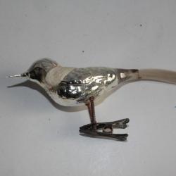 Ancienne Décoration Noël Oiseaux verre Christmas Ornament Santa