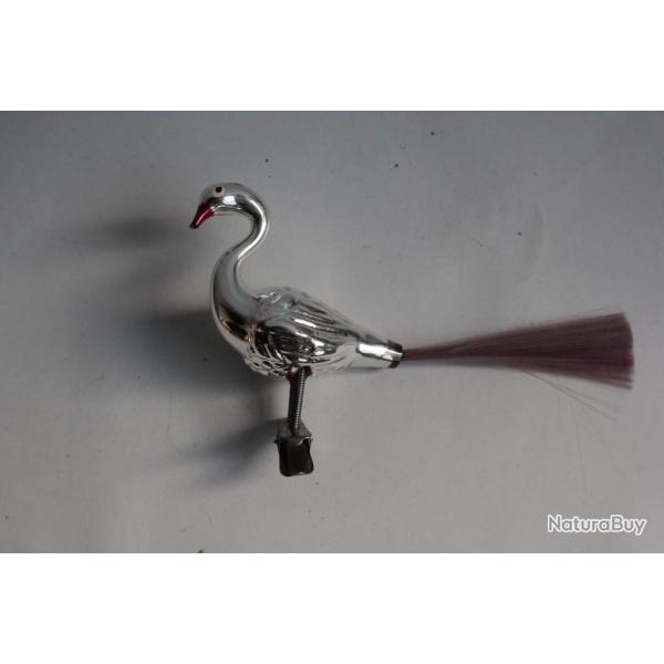 Ancienne Dcoration Nol verre Cygnel Christmas Ornament Santa