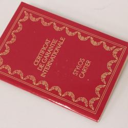 CARTIER Garantie pour stylo