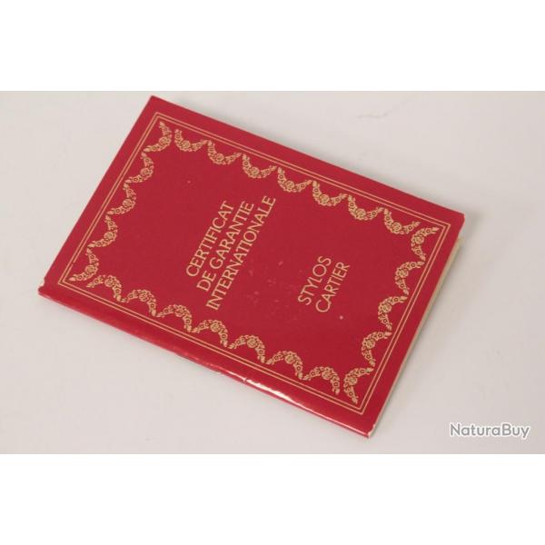 CARTIER Garantie pour stylo