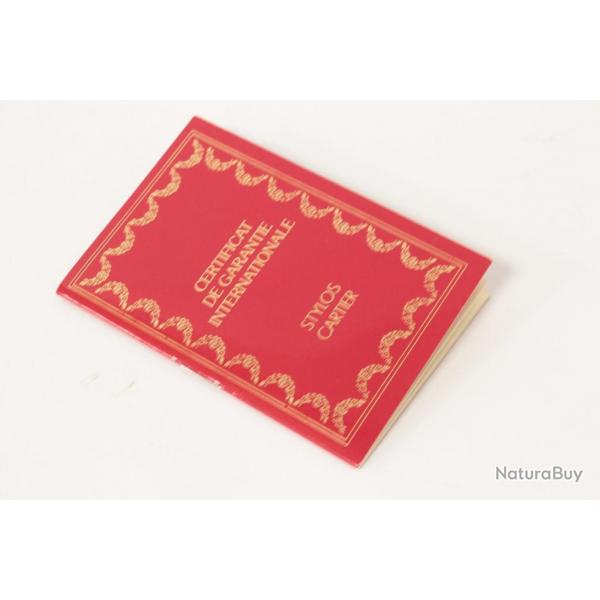 CARTIER Garantie pour stylo