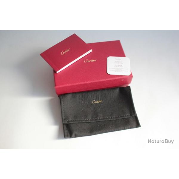 CARTIER tui Pochette de rangement noir Pouch Case