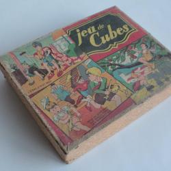 Ancien Jeu de société jeu de cubes