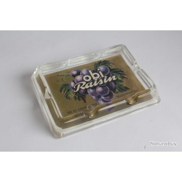 Cendrier publicitaire Obi raisin Traubensaft Rot