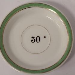 Sous-verre absinthe porcelaine Bistrot