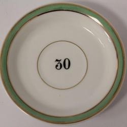 Sous-verre absinthe porcelaine Bistrot