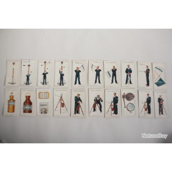 20 Vignettes Will's cigarettes instrument nautique marine