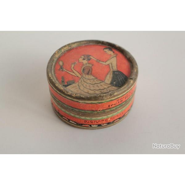 Ancienne boite publicitaire poudre trois fleurs Richard Hundunt