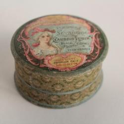 Ancienne boîte publicitaire poudre Levantine Claudius lubin Lyon